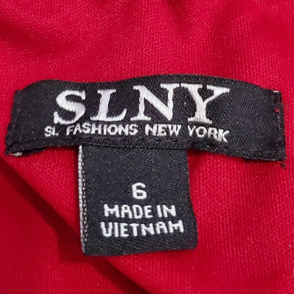 NWT SLNY Draped Floral Rope Neck Mini Dress Size 26 - Picture 6 of 10